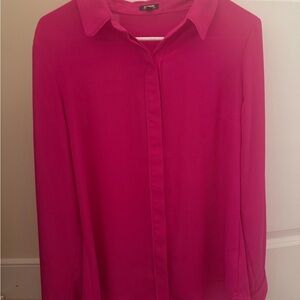 Express Fuchsia Button Down Shirt